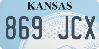 KS license plate 869JCX