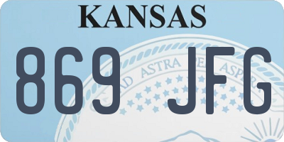 KS license plate 869JFG