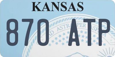 KS license plate 870ATP