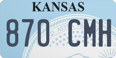 KS license plate 870CMH
