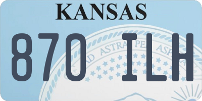 KS license plate 870ILH