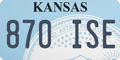 KS license plate 870ISE