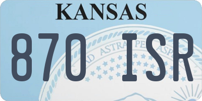 KS license plate 870ISR