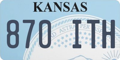 KS license plate 870ITH