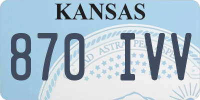 KS license plate 870IVV