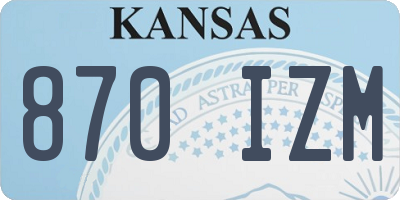 KS license plate 870IZM