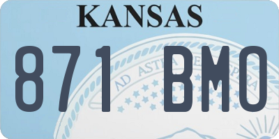 KS license plate 871BMO