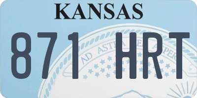 KS license plate 871HRT