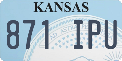 KS license plate 871IPU
