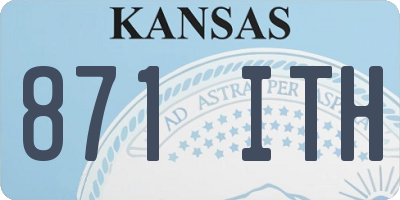 KS license plate 871ITH