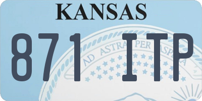 KS license plate 871ITP