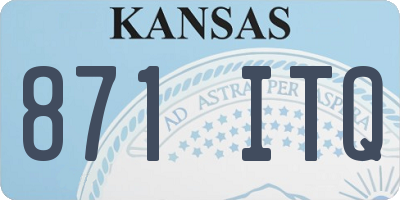 KS license plate 871ITQ