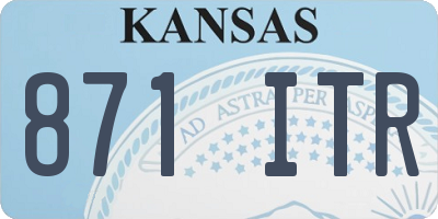 KS license plate 871ITR