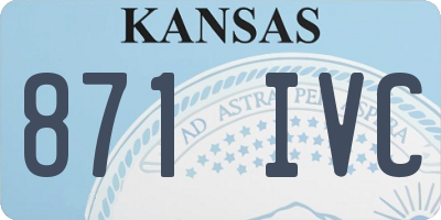 KS license plate 871IVC