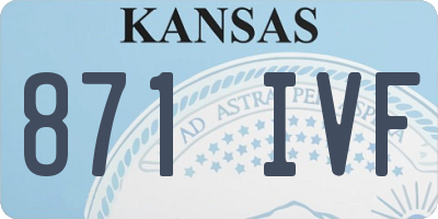 KS license plate 871IVF