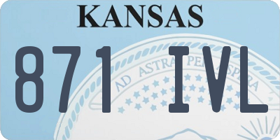 KS license plate 871IVL