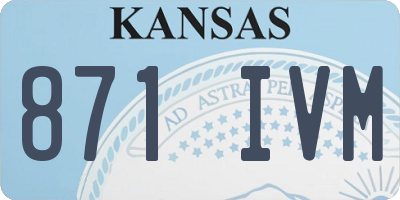 KS license plate 871IVM
