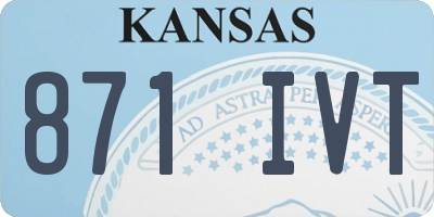 KS license plate 871IVT