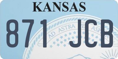 KS license plate 871JCB