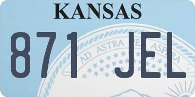 KS license plate 871JEL