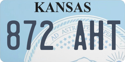 KS license plate 872AHT