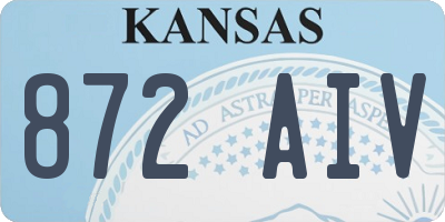 KS license plate 872AIV