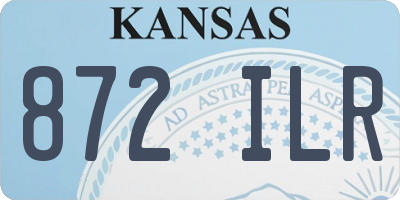 KS license plate 872ILR