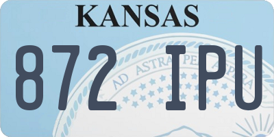 KS license plate 872IPU