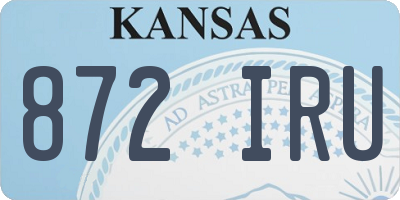 KS license plate 872IRU