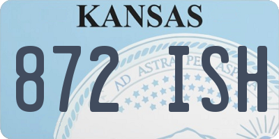 KS license plate 872ISH