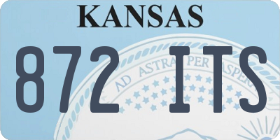 KS license plate 872ITS