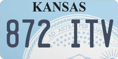 KS license plate 872ITV