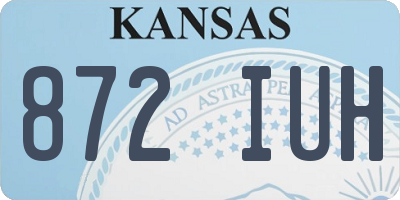 KS license plate 872IUH