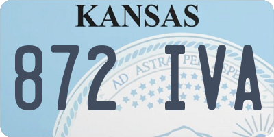 KS license plate 872IVA