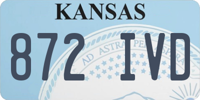 KS license plate 872IVD