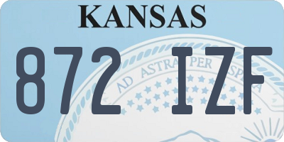 KS license plate 872IZF