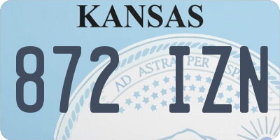 KS license plate 872IZN