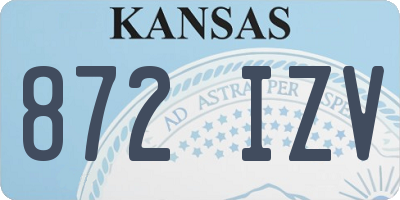 KS license plate 872IZV