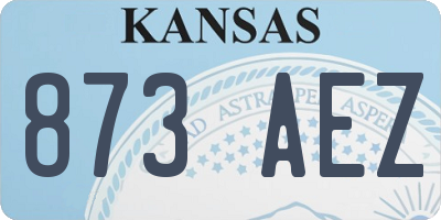 KS license plate 873AEZ
