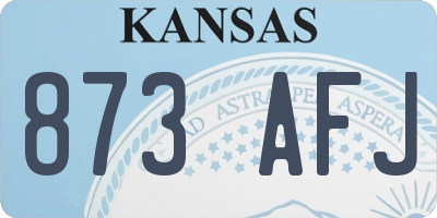 KS license plate 873AFJ