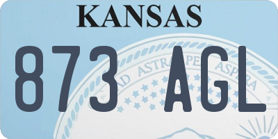 KS license plate 873AGL