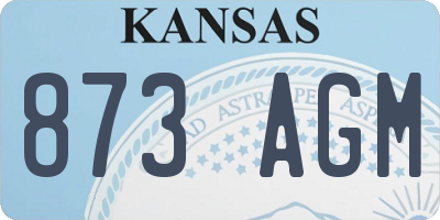 KS license plate 873AGM