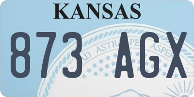 KS license plate 873AGX