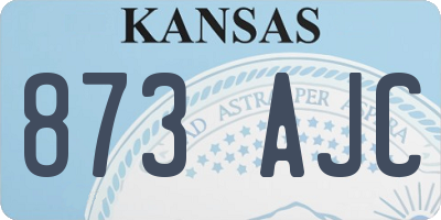 KS license plate 873AJC