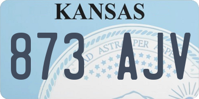 KS license plate 873AJV