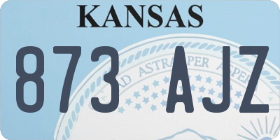 KS license plate 873AJZ