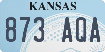 KS license plate 873AQA