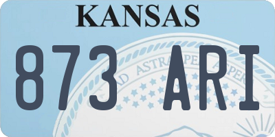 KS license plate 873ARI