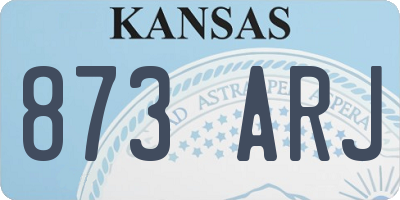 KS license plate 873ARJ