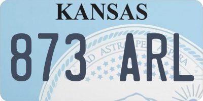 KS license plate 873ARL
